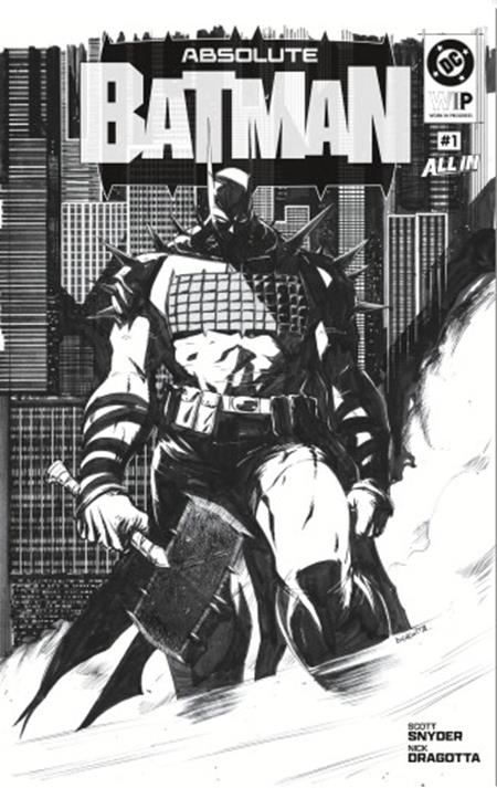 DC W.I.P. ABSOLUTE BATMAN #1 Second Printing Cvr A&B Bundle *PRE ORDER*