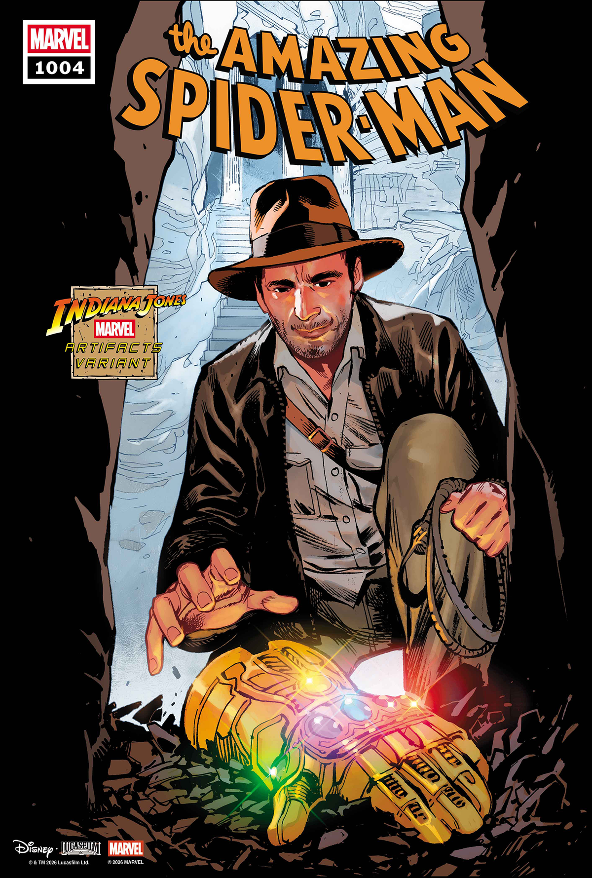 AMAZING SPIDER-MAN #1004 SARA PICHELLI INDIANA JONES MARVEL ARTIFACT VARIANT *PRE ORDER*