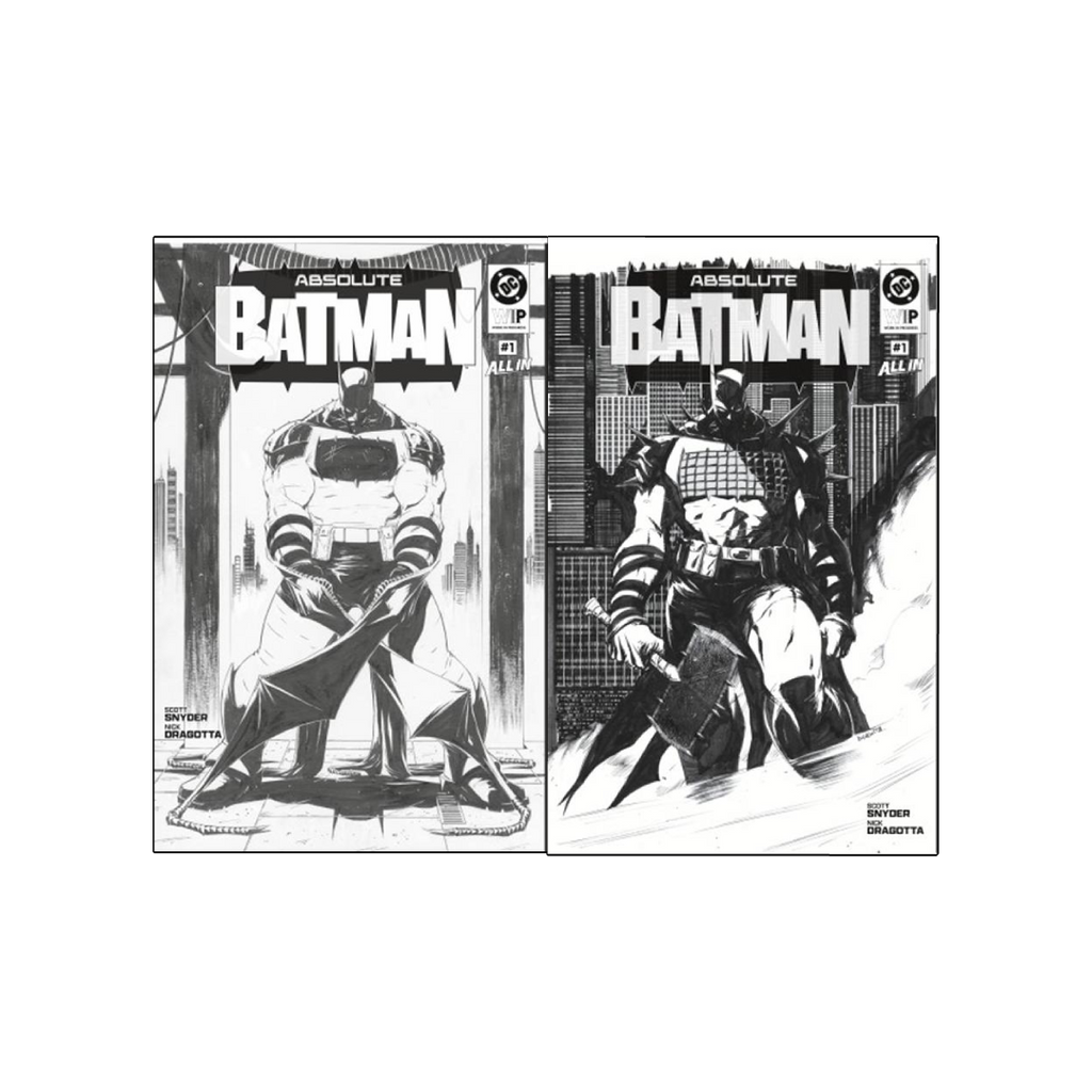 DC W.I.P. ABSOLUTE BATMAN #1 Second Printing Cvr A&B Bundle *PRE ORDER*